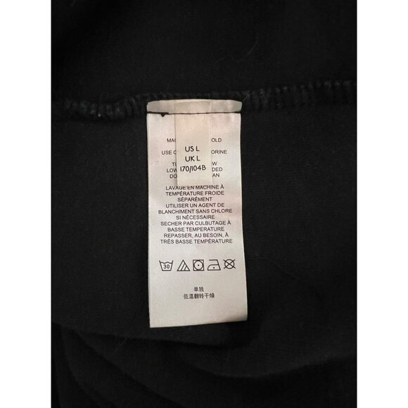 Free People Washed Black Fleece Shirt Jacket With Button Front Style - Size L - Picture 8 of 10